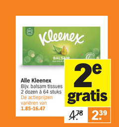  kleenex tissues 2 64 100 balsem aloe vera dozen stuks varieeren 