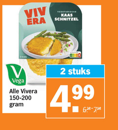  vivera vegetarisch 2 vegetarische kaas schnitzel stuks vega scope 