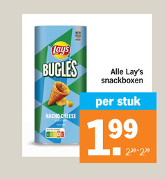  lays zoutjes chips bugles nacho cheese flavour nutri score b new paper snackboxen stuk 