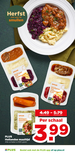 klik op dit plaatje voor een vergroting en voor vergelijkbare aanbiedingen gerelateerd aan 
 500 herfst hollandse stijl rode kool vers runderhachee appel aardappelpuree gebakken beter leven stoofperen runderlapje jus veter stamppot boerenkool spekjes rookworst maaltijd schalen schaal 3.99 plus.nl   500 herfst hollandse stijl rode kool vers runderhachee appel aardappelpuree gebakken beter leven stoofperen runderlapje jus veter stamppot boerenkool spekjes rookworst maaltijd schalen schaal 3.99 plus.nl
