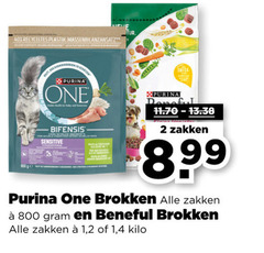  beneful one kattenvoer hondenvoer 2 40 plastik purina bifensis sensitive omega zakken brokken 1 4 kilo 