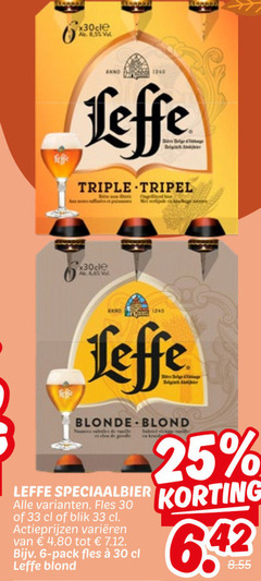  leffe blikjes bier speciaalbieren 6 25 30 33 8 5 anno triple tripel us blonde blond speciaalbier fles blik varieeren pack 