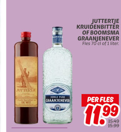  kruidenbitter jenever 1 juttertje boomsma graanjenever fles liter wit jonge 