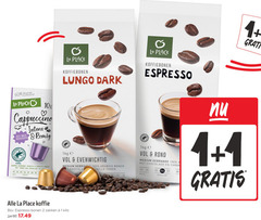  la place koffiecups koffiebonen koffie 1 2 10 11 12 60 100 recycled aluminium 10x cappuccino melk rain romig lungo dark nature donker gebrande arabica robusta bonen tonen chocolade 1kg evenwichtig mild regular medium gebraden chocola chenille espresso rond caramel 06 zakken kilo 