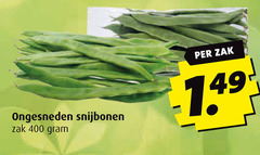  snijbonen 400 zak ongesneden 