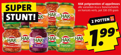  hak groenteconserven appelmoes bonen 2 10 super witte tomates worteltjes potgroenten bonenschotels haricots verts pot 330-370 potten rode kool doperwtjes 