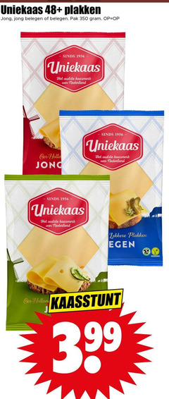 uniekaas kaasplakken 350 1956 48 jong belegen pak nederland hollandsche holland 3.99 
