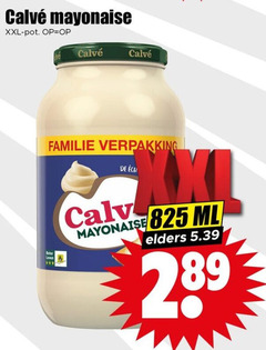  calve mayonaise 825 xxl pot beter leven familie ml elders 
