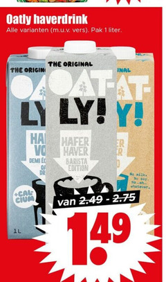 klik op dit plaatje voor een vergroting en voor vergelijkbare aanbiedingen gerelateerd aan 
 soja melk 1 oatly haverdrink vers pak liter original origin demi dr haver barista edition milk soy whatever   soja melk 1 oatly haverdrink vers pak liter original origin demi dr haver barista edition milk soy whatever