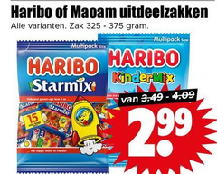  maoam haribo snoep uitdeelzakken zak multipack size starmix and grown ups love it happy world kindermix 