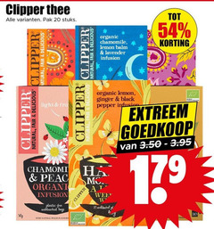  clipper thee 20 pak stuks natural fair light infusion plastic free bags with peach organic chamomile lemon lavender ginger black pepper at week extreem 17 