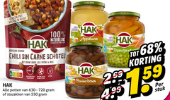  hak bonen groenteconserven bruine appelmoes 1 2 12 100 720 open brood rijst natuurlijke ingredienten mexicaans gekruid chili carne schotel gele paprika mais nutri score groenten vega eiwitten potten stazakken doperwtjes stuk 