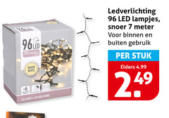  kerstboomverlichting 7 96 8 warm white led lights verlichting ledverlichting lampjes snoer meter binnen buiten gebruik stuk elders 