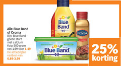  blue band croma olie en vetten margarine 25 100 500 start calcium kuip varieeren vitamines plantaardig vitamine palmolive natuurlijke ingredienten 
