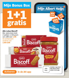  1 2 15 25 30 250 box albert lotus biscoff speculoos koek pakken varieeren original saveur vanille crunchy activeren klik deals 