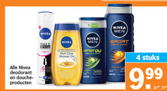  nivea deodorant douchegel 4 250 500 black white invisible original nourrissant huile douche care shower oil men energy fresh effect sport anti 06 derma active vitamins oils energizing hint extract gel face hair ml min show body fa stuks 