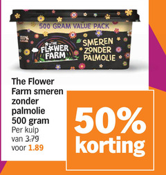  olie en vetten 50 100 500 pack pan smeren flower farm palmolive kuip 