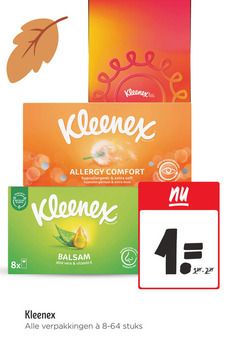  with plastic recycled r 8x kleenex tissues allergy comfort soft doux gentle around eyes des yeux balsem aloe vera vitamin soothes your nose apaisant le nez stuks 