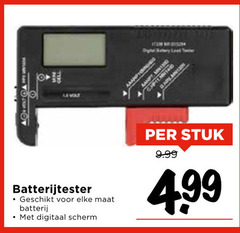  volta la volt digital bay load batterijtester maat batterij digitaal scherm stuk 