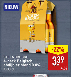  steenbrugge speciaalbieren 4 sanctus abbey steen brugge belgian beer blond 0.0 blonde pack belgisch abdijbier 