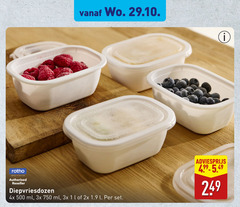 klik op dit plaatje voor een vergroting en voor vergelijkbare aanbiedingen gerelateerd aan 
 1 500 750 rotho swiss design authorised reseller diepvriesdozen 4x ml 3x l 2x   1 500 750 rotho swiss design authorised reseller diepvriesdozen 4x ml 3x l 2x