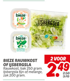  2 200 250 bieze farmer komkommer ijsbergsla rauwkost bak fijn melange zak 