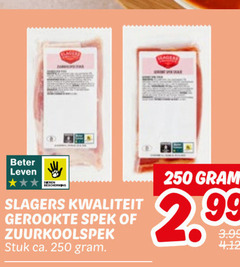  250 bladert beter leven bescherming slagers gerookte spek zuurkoolspek stuk ca. 2 99 3.99 