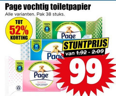  99 100 page vochtig toiletpapier pak stuks vrije doekjes plastic doekje 