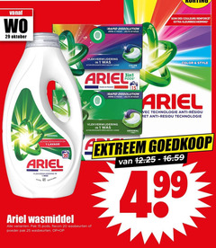  ariel wasmiddel 1 15 20 25 oktober original action france vlekverwijdering pak flacon wasbeurten poeder rapid impeccable color des couleurs kleurbescherming style technologie anti extreem 