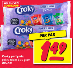  croky chips 6 11 25 30 da la dr feel layer partymix pak zakjes grohe party mix 