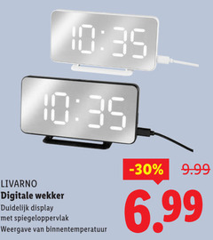  10 35 livarno digitale wekker duidelijk display weergave binnentemperatuur 