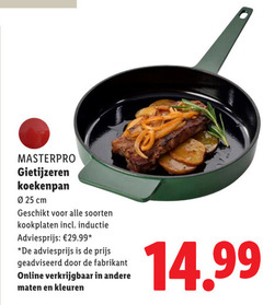  25 gietijzeren koekenpan cm soorten kookplaten inductie geadviseerd online maten kleuren 