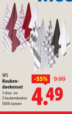  2 3 100 keuken doekenset thee keukendoeken katoen 