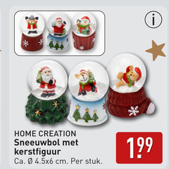  home creation sneeuwbol kerstfiguur ca. cm stuk 