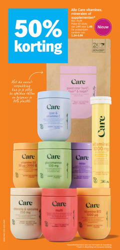  50 60 80 250 500 1000 care vitamines mineralen supplementen multi potje stuks varieeren 2x navul vullen bespaar plastic vitamine haar nagel relax mg chlorella spirulina gezondheidsproduct lees claim afwachting europese toelating 