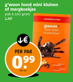  hondensnacks 500 hond mini kluiven mergkoekjes pak kilo hondenkluiven gwoon tussendoor 