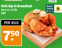 750 kip braadzak ca. 1.2 kilo beter leven dieren bescherming 