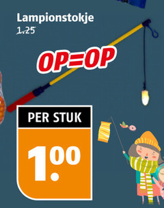  100 lampionstokje stuk 