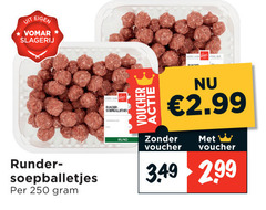  250 slagerij runder soepballetjes voucher 