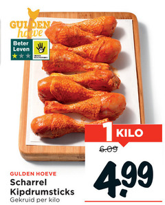  drumsticks hoeve beter leven gulden scharrel kipdrumsticks gekruid kilo 