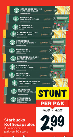  starbucks koffiecups 6 7 8 10 blonde espresso roast nespresso roasted ground coffee pike capsules house blend lungo round cap by koffiecapsules soorten pakken stuks pak 