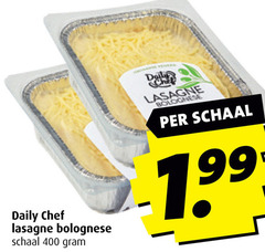  400 daily chef lasagne bolognese schaal 