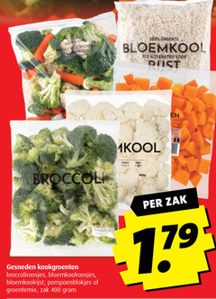  bloemkool broccoli 100 400 wortel groente alternatief gesneden kookgroenten broccoliroosjes bloemkoolroosjes pompoenblokjes groentemix zak 