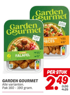  garden gourmet vegetarisch 160 quick classic falafel authentic taste roasted pieces pak stuk 