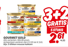  gourmet kattenvoer 2 3 5 gold come fa les mousse kip poulet house kalkoen la blik varieeren blikken stuks 
