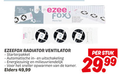  fox mono eco radiator ventilator starterpakket automatische uitschakeling energiezuinig milieuvriendelijk opwarmen kamer elders 99 stuk 