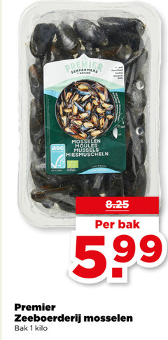  mosselen 1 moules top range free premier bak 5 99 kilo 