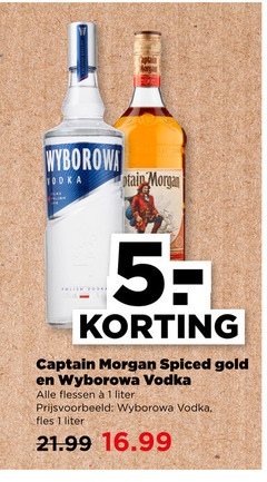  wodka rum 1 5 captain morgan cm wyborowa vodka polish spiced gold flessen liter fles 