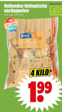  aardappelen 4 hollandse biologische zak bodem bio natuurlijk biologisch kilo 