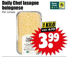  lasagne 1 daily chef bolognese schaal beter leven kilo 3.99 